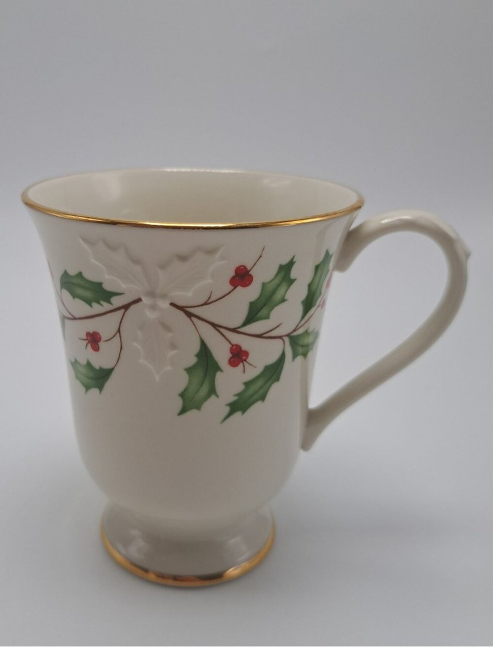 Lenox Holiday Dimension Collection Mug With Gold Trim